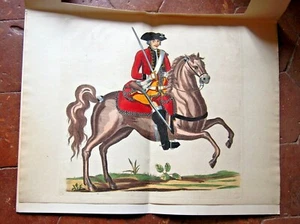 handverstärkte Militärgravur " GENERALOBERST DER KAVALLERIE 1762 " - Bild 1 von 2