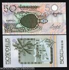 Seychelles 50 Rupees P25 1979 Solid Low # 0000Xx Turtle Unc Parrot Bill Banknote
