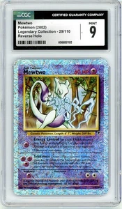 Pokemon Mewtwo #29 Legendary Reverse Holo Rare CGC 9 Mint - Picture 1 of 2