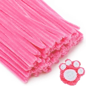 Eppingwin 200pcs Pipe Cleaners, Pink Pipe Cleaners Craft Supplies,Chenille St... - Picture 1 of 14