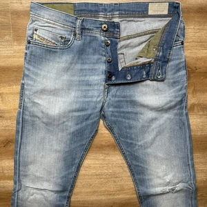 Jeans Diesel Uomo 29x32 Blu Tepphar Slim Carota Elasticizzato Antistress Sbiadito 0831D - Foto 1 di 8