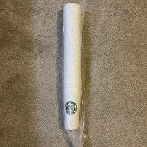 2 Sleeves Starbucks 20 Oz Venti White Disposable Paper Cups 86 Cups Total - Picture 1 of 6