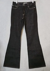 Vintage Zana Di Jeans Damen schwarz Schlag Denim Hose Größe 7 28x31 Y2K - Bild 1 von 8