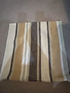 Lauren Ralph Lauren Gray Tan Brown Throw Pillow Cover 20x20" - Picture 1 of 7