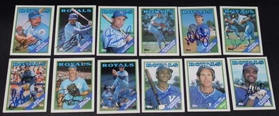 Kansas City Royals Signed 1988 Topps Lot (12) Bret Saberhagen Auto ZJ18000 - Image 1 of 4