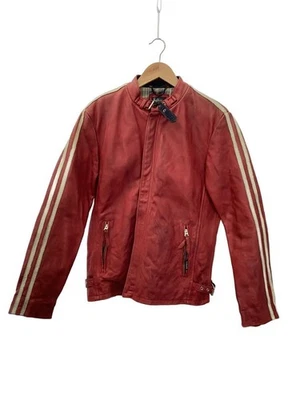 Schott Leather Jacket Blouson L Red Damaged - Image 1 of 4