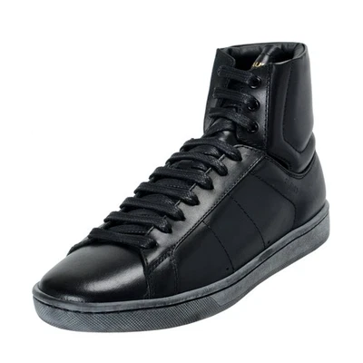 Saint Laurent Women's Leather High Top Fashion Sneakers Shoes Sz 5 6 10 10.5 11 - Image 1 of 4