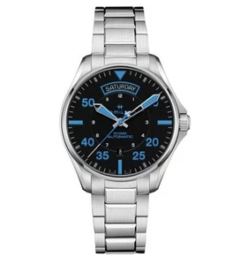 Hamilton Khaki Aviation Pilot Air Zermatt Day Date Mens Watch H64625131 - Picture 1 of 3