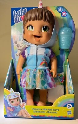Hasbro Baby Alive Tinycorns Doll, Unicorn, Accessories, Drinks, Wets, baby doll - Image 1 of 4