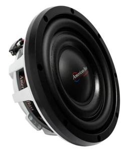 AMERICAN BASS TITANIUM 8” SLIM 300W RMS SHALLOW-MOUNT 4-OHM DVC SUBWOOFER SUB D4 - Picture 1 of 5
