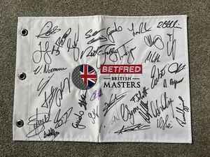 Bandera maestra británica firmada por The Field Inc Faldo 2024 leyenda golf autógrafo - Imagen 1 de 1