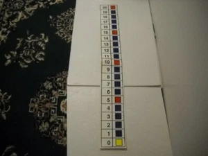 Vintage große vertikale Zahlenlinie 0-20 laminiert 38" x 5" Nasco 1999 selten gepflegt! - Bild 1 von 6