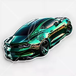 2 pegatinas verdes de coche de lujo - Imagen 1 de 2