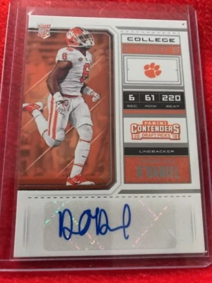 2018 Contenders Draft Picks Dorian O’daniel Auto! Clemson!  - Image 1 of 2