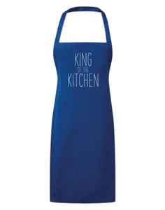 King of the Kitchen Apron Baking Cooking Thin Font Gift - Picture 1 of 20