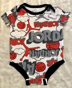 3-6 Month  Air Jordan Baby One Piece Red, Black, White - Picture 1 of 6