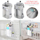 Baby Diaper Caddy With Light Hanging Nursery Organizer Easy Install For Closet