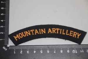 SEGUNDA GUERRA MUNDIAL PATRÓN TELA EJÉRCITO BRITÁNICO TÍTULO HOMBRO RE ACTOR ARTILLERÍA DE MONTAÑA - Imagen 1 de 1