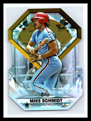 ⚾  MIKE SCHMIDT 2022 TOPPS DIAMOND GREATS DIE CUT # 22 - Image 1 of 2
