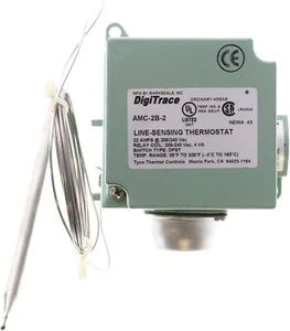 TYCO DIGITRACE AMC-2B-2 LINE-SENSING THERMOSTAT, NEMA 4X, DPST, 22-AMPS - NEW - Picture 1 of 6