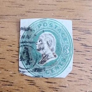 US Scott #U165 Stamp Cut Square Used - Picture 1 of 2