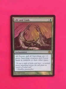 MTG PLanar Chaos FOIL Rare Life And Limb Excellent - NM Unplayed Uncirculated - Picture 1 of 3