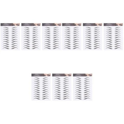  3 Pieces Temporary Brow Tattoos Eyebrows Styling Adhesive Stickers - Image 1 of 4