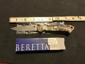 Raro coltello da tasca vintage Beretta Airlight Seki Japan 3" manico mimetico cartella lockback - Foto 1 di 8