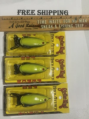 (ЛОТ ИЗ 3) УДАР КОРОЛЬ ХАК АТАКИ ПОДУШЕЧКА ОКУНЬ 1/2 УНЦИЙ HAPPY-728 СНИЗУ ВВЕРХ ЦВЕТ - Изображение 1 из 3