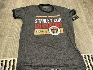 Florida Panthers Majestic Threads 2024 Stanley Cup Champions Shirt Men’s Large - Picture 1 of 3