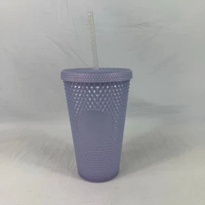Vaso Starbucks lila con tachuelas 16 oz usado púrpura primavera - Imagen 1 de 8