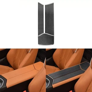 3Pcs Central Armrest Box Panel Cover Real Carbon Fiber Trim For BMW Z4 G29 19-22 - Picture 1 of 10