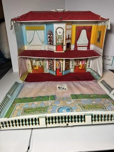 GROßE Vintage MCM Ideal Petite Princess Puppenhaus Vinyl Klappkoffer 60er SCHÖN - Bild 1 von 19