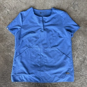 FIGS Technical Collection Ceil Blue Kasane Popover Scrub Top Size Small - Bild 1 von 4