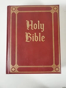 Vintage 1960 Holy Bible Guiding Light Edition King James Gold Edging Nice - Picture 1 of 4