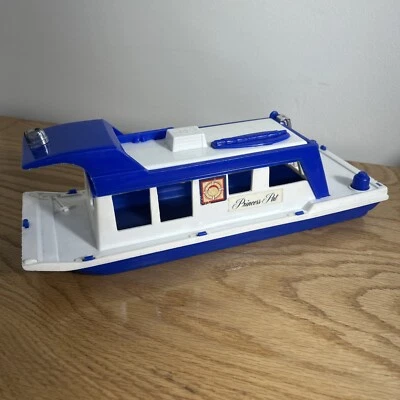 Vintage Tim-Mee Toys Plastic Ferry Boat #3200 Blue & White USA Princess Pat - Image 1 of 4