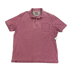 NEW Johnnie-O The Local Rosewood Burn Out Wash Short Sleeve Polo Shirt Mens 2XL - Picture 1 of 9