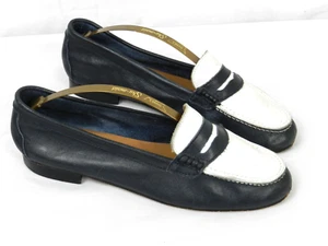 Lavorazione Artigiana Womens 39 / 8 Slip On Ballet Flats Blue Leather - Picture 1 of 8