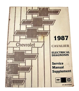 Chevy Cavalier 1987 manual de servicio original suplemento diagnóstico eléctrico EDM - Imagen 1 de 4