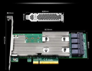 LSI Logic Controller-Karte 05-25703-00 9305-16i 16-Port SAS 12 Gb/s PCI-E 3.0 - Bild 1 von 7