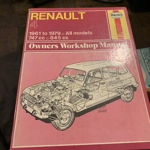 HAYNES 072 RENAULT 4 1961 - 1979 OWNERS WORKSHOP MANUAL 747cc 845cc R4 4L 4TL - Picture 1 of 4