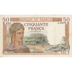 [#334687] France, 50 Francs, Cérès, 1940, G.12319, Au, Fayette:18.39, Km:85, B