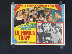 1956~THE TRAPP FAMILY~ Ruth Leuwerik ~ Hans Holt ~ Original Mexican Lobby Card