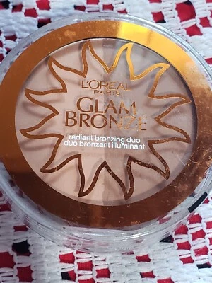 L'Oreal Glam Bronze for Face Radiant Bronzing Duo #947 Matte Bronze sealed nwob - Image 1 of 2