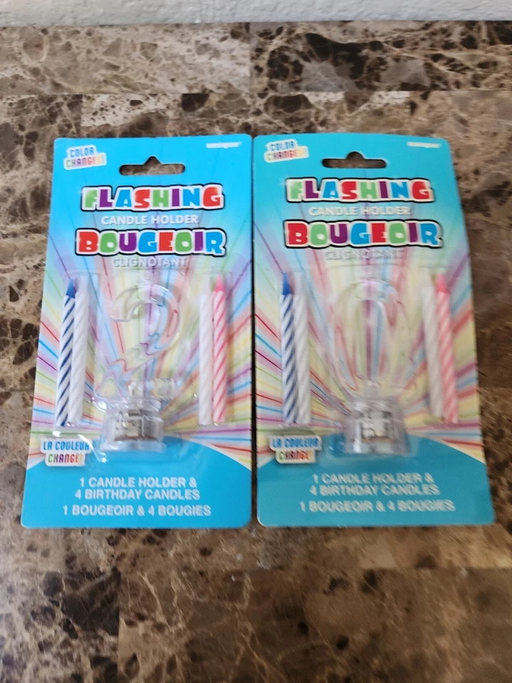 Unique Color Changing Flashing Birthday Candle Holder Number 0
