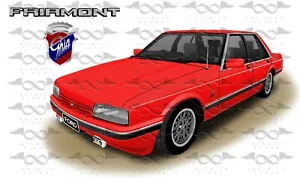 Ford Fairmont Ghia XF Sedan RED flag/banner 150cm x 90cm NEW - Picture 1 of 4