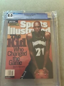 Sports illustrated newsstand 1999 Kevin Garnett CGC 8.0 2nd of 2 graded  - Picture 1 of 1