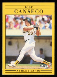 1991 Fleer #5 Jose Canseco - - Near Mint or Better