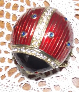BOITE de COLLECTION EN CLOISONNE COCCINELLE DANS SON ECRIN - Picture 1 of 7