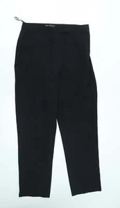 Miss Selfridge Womens Black Polyester Blend Suit Trousers Size 12 L27 in - Picture 1 of 12